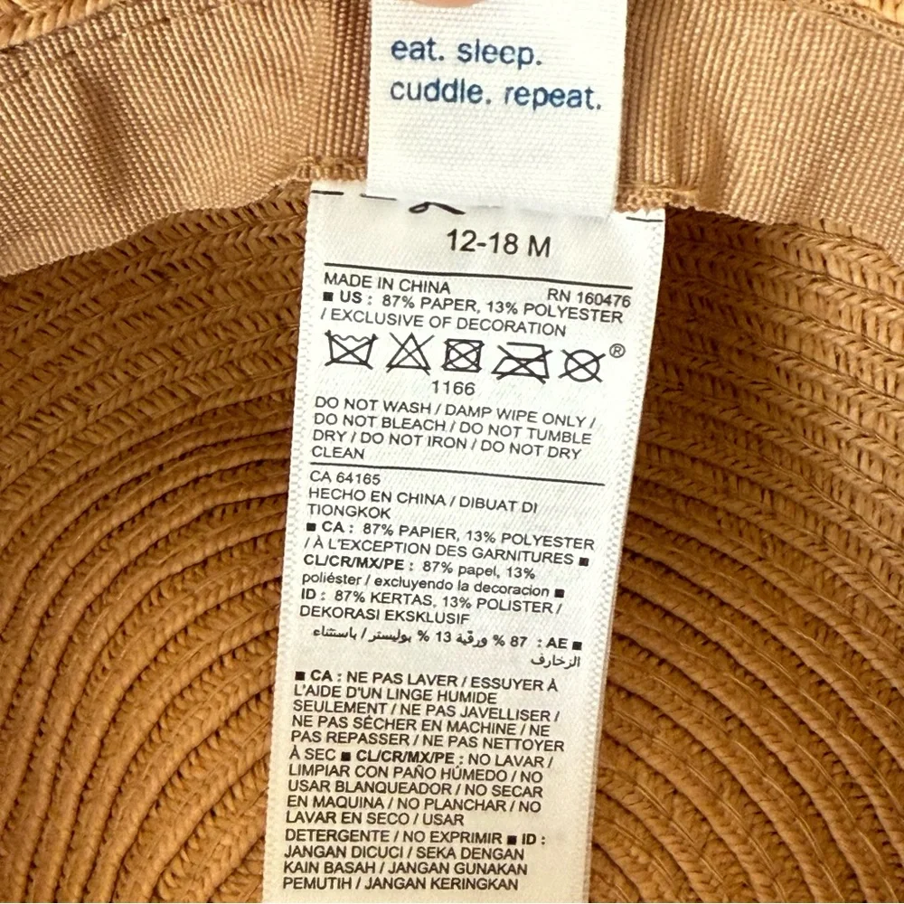 Girl’s Old Navy 12-18 Month Sun Hat with White Bow